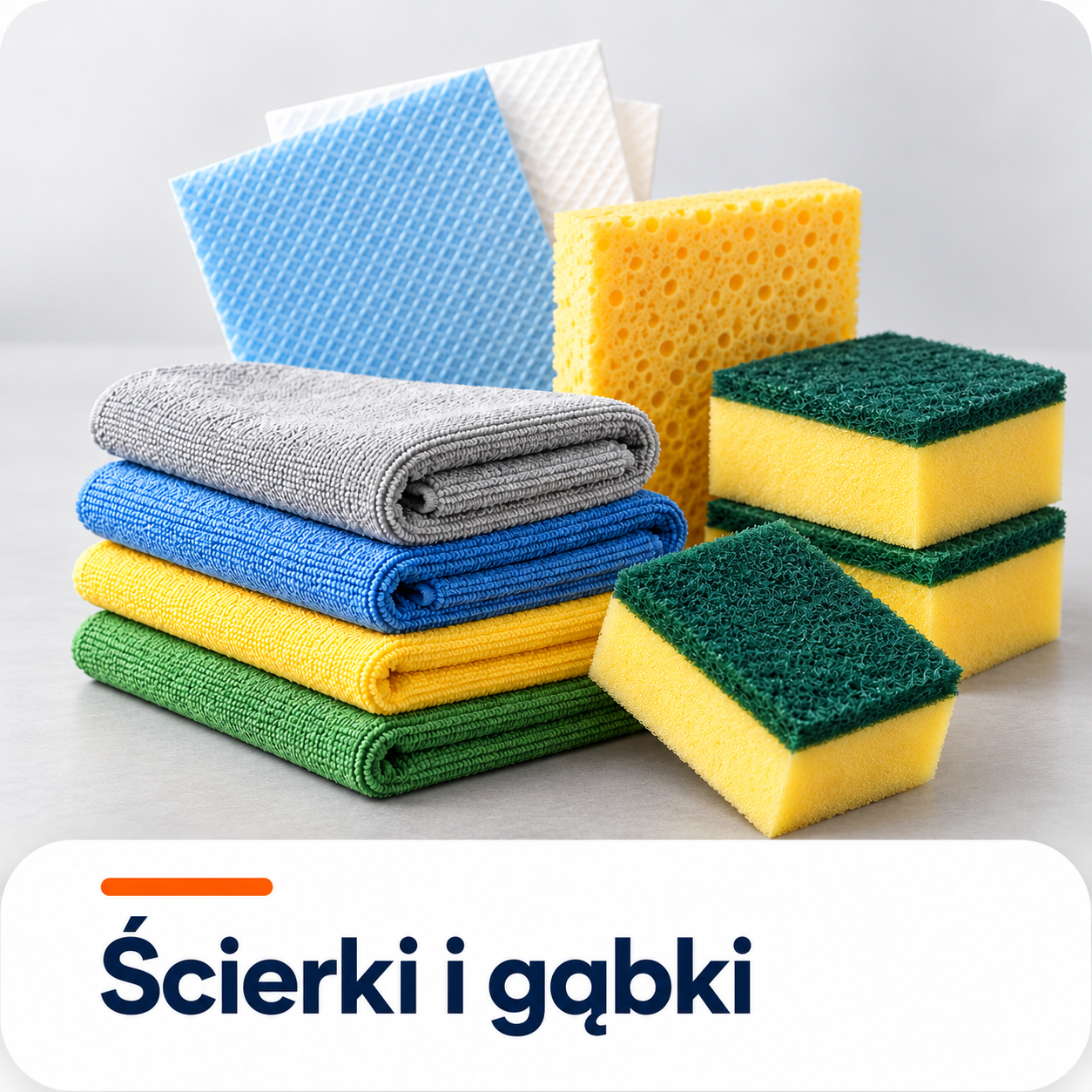 Ściereczki, zmywaki, gąbeczki