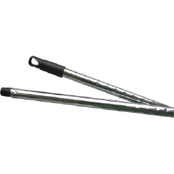 Kij 130cm gospodarczy ALU-CHROM chromowany, gwint tworzywo sztuczne