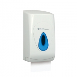 MERIDA PT3TN Pojemnik na papier toaletowy w listkach MERIDA TOP z tworzywa ABS. okienko niebieskie #BTN401