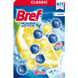 Bref Power Aktiv Zawieszka do WC Soczysta Cytryna 3x50 g