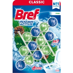 Bref Classic Power Aktiv Zawieszka do WC Sosnowy Las 3 x 50 g