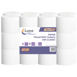 LUNA Papier toaletowy mała rolka HYBRYD 27m, 2w.250list.cel/mak, 72 rolki (3x24) / #23020