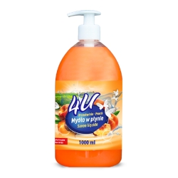 4U Mydło w płynie 1000ml z pompką - brzoskwinia