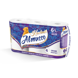Almusso papier toaletowy Kaszmir 4 warstwy, 18m, opak.48 rolek