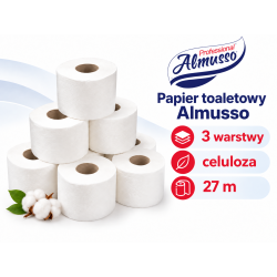 Almus Papier toaletowy mała rolka IIgat, 7x10rol, 27mb, 3w / opak 70 rolek