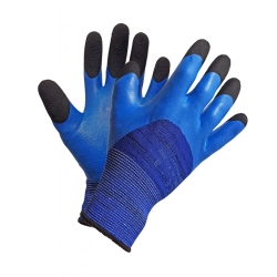 Rękawice BLUE FIX PP-025 piankowe niebiesko/czarne / 10 XL / 1para