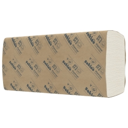 WEPA ręcznik papierowy ZZ Satino HiCycle (Smart) mak., biały, 2w, 24x21 cm, 336 list., 4032 list./op., #278740 / op. 12 bind.