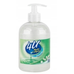 Mydło w płynie 4U z pompką 500ml - konwalia