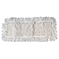 Mop płaski 50cm FLIPPER BASIC bawełna, biały, InterTom / kieszeń