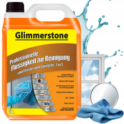 GLIMMERSTONE PŁYN DO MYCIA SZYB OKIEN LUSTER SPRAWDZONA JAKOŚĆ BEZ SMUG 5L