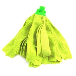Mop gospodarczy TOM 160g, mikrofibra, żółty - paskowy