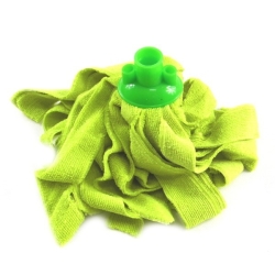 Mop gospodarczy TOM 160g, mikrofibra, żółty - paskowy