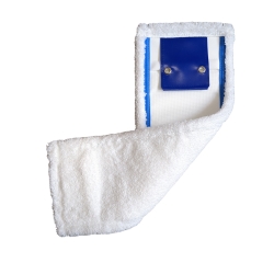 Mop płaski 40cm MIKROFIBRA LUX, biały, InterTom / duo TS
