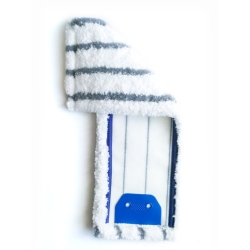 Mop płaski 40cm MIKROGRUNT LUX, szare paski, InterTom / oczka TS