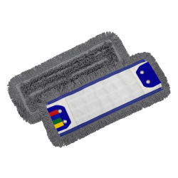 Mop płaski 40cm FLIPPER InterTom (szary) bawełna / duo