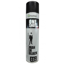 FRESHTEK ONE SHOT neutralizator / odświeżacz powietrza 600ml, atomizer - zapach Man in Black