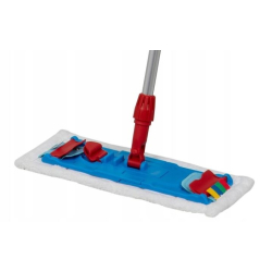 Stelaż 40cm mopa płaskiego SPEEDY BIS, nieb/czerw / klips