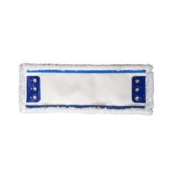 Mop płaski 40cm MICROFIBRA STANDARD, biały, InterTom / 3 oczka PCV