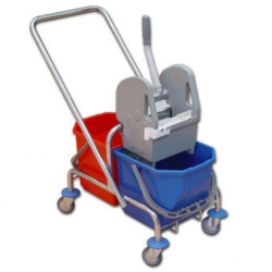 Wózek 2x25l malowany TTS z uchwytem #12225