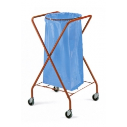 Wózek na odpady 1x120l malowany X ROUND składany  #4031
