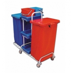 TTS  Zestaw serwisowy SERWIS 62 wiadro 2x6L uchwyt na worki 2x120L (ocynkowany z powłoka poliuretanowa) #12062