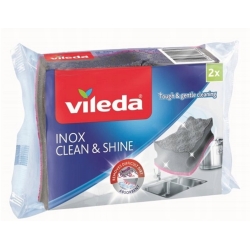 VILEDA Gąbka kuchenna Gąbka Clean & Shine INOX / opak. 2szt