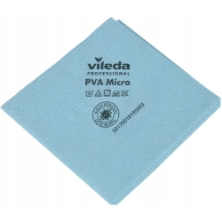 VILEDA Ścierka 38x35 mikrofibra PVA, do szkła, niebieska - 1 szt.  #6317