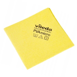 VILEDA Ścierka 38x35 mikrofibra PVA, do szkła, żółta - 1 szt.  #6331