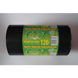 Worki na śmieci LDPE 120 l 25 szt. – czarne