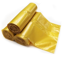 Worki na odpady, śmieci  60l LDPE, 50szt./rol. - żółte