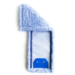 Mop płaski 40cm MIKROFIBRA Super Diolen InterTom, niebieski / klips 2 oczka