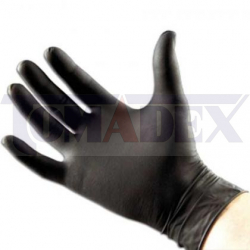 Rękawice nitrylowe - czarne M / 100 szt.