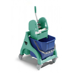 Zestaw: Kompletny mop 40cm Flipper + wózek porządkowy NICK 1x20l